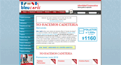 Desktop Screenshot of bleucards.net